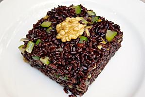 Riz noir aux noix et courgettes riz_riz noir_riz venere_risotto_courgettes_noix_noix de saint jacques