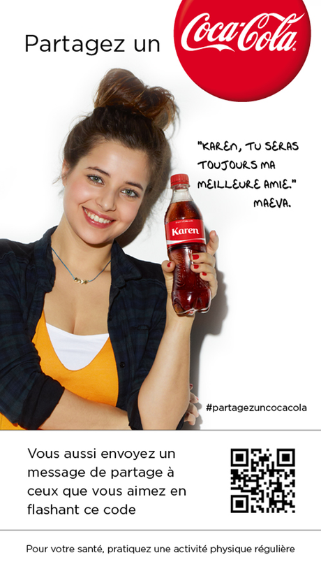 Partager un Coca-Cola via le QR code