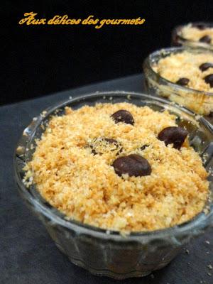 CRUMBLE D'ORANGES AU CHOCOLAT CRUMBLE D'ORANGES AU CHOCOLAT