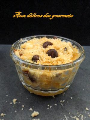 CRUMBLE D'ORANGES AU CHOCOLAT CRUMBLE D'ORANGES AU CHOCOLAT