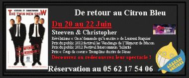 The Twin Men Show au Citron Bleu ! The Twin Men Show au Citron Bleu !