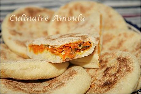 Batbout farcis aux carottes batbout carottes 5