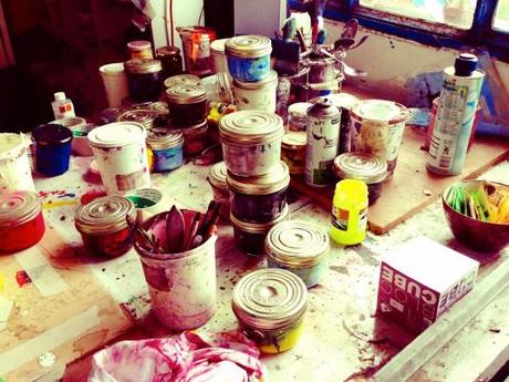 Marcher sur un poème à Bastille les outils du sérigraphe