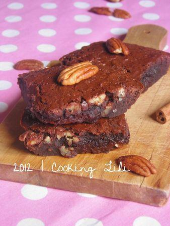 ♥ Brownie au Chocolat Noix de Pécan et sa petite touche de Cannelle P1210015