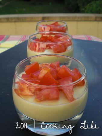 Verrines: Panna cotta d'avocat et Mousse de betterave -chèvre CIMG3742