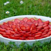 Tarte aux fraises et poudre d’amande