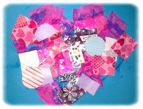 L'activité de la semaine : Cœur en collage L'activité de la semaine : Cœur en collage