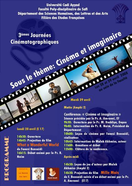 3e Journées Cinématographiques de Safi (28-29/04/08)