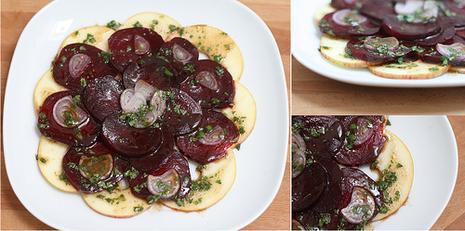 Carpaccio de pommes & betteraves