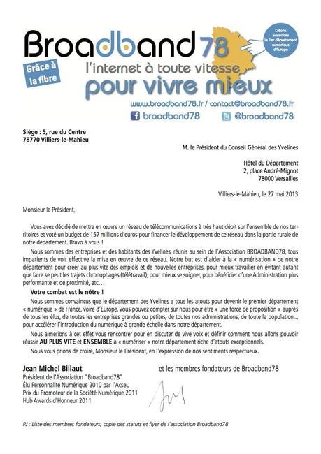 LETTRE PDT CG78 LETTRE PDT CG78