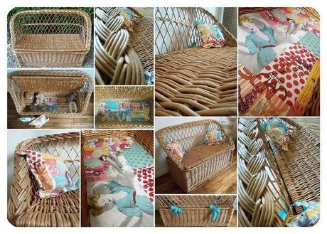 Mini girly vintage BANC-COFFRE VINTAGE - MONTAGE