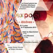 Affiche Exposition « Alcôves » à Nayart La Minoterie (64)