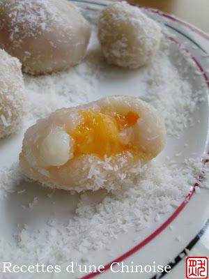 Perles de coco aux abricots et Atlier 750 gr  甜杏糯米糍