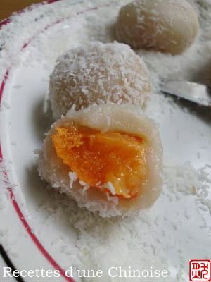 Perles de coco aux abricots et Atlier 750 gr  甜杏糯米糍