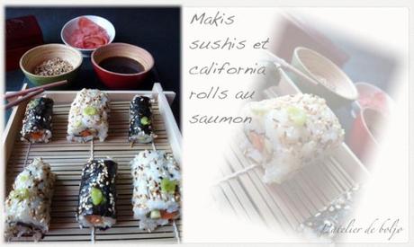 Makis sushis et california rolls au saumon 3