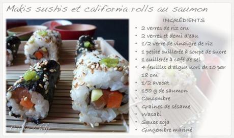 Makis sushis et california rolls au saumon 2