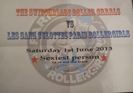 The Switchblade RollerGrrrls vs Les Sans Culotte Paris Rollergirls