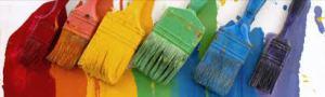 Fausse idée n°1 : toutes les peintures se ressemblent. pinceaux