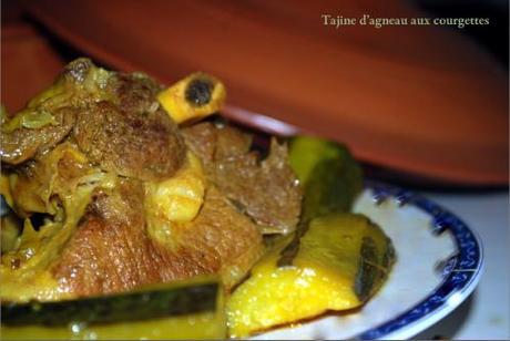 Tajine pour le mois du Ramadan tajine d'agneau et courgette