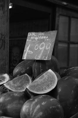 Pommes de terre primeur au pesto , visite matinale  au Naschmarkt de Vienne