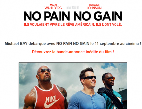 No Pain No Gain – La bande-annonce inédite du film !‏