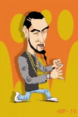 Caricature de La fouine La fouine