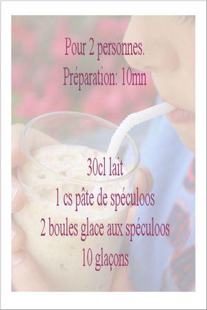 recette milk shake speculoos