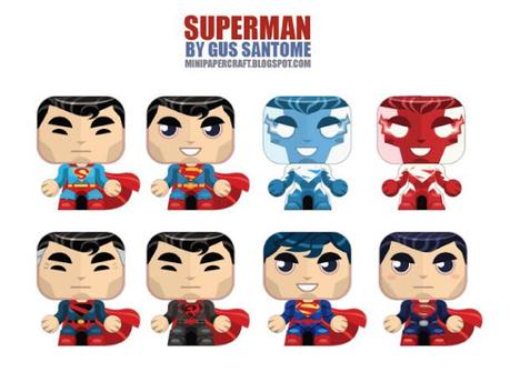 Blog_Paper_Toy_papertoys_Superman_Costumes_pic Superman Costumes de Gus Santome (x 7)