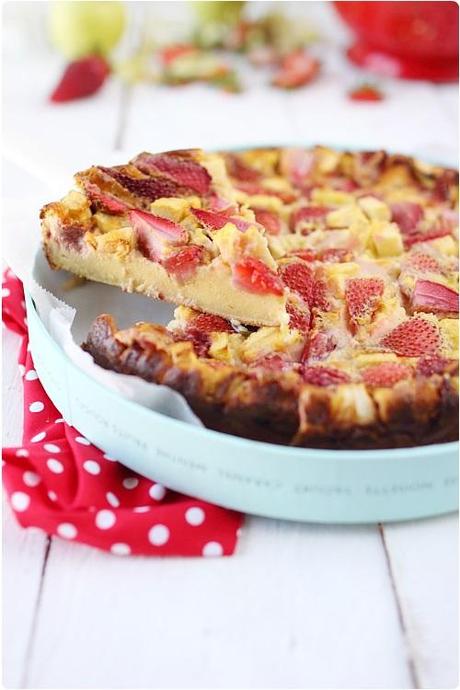 Clafoutis aux fraises et pommes