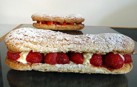 Éclairs gourmands à la fraise et citron Éclairs gourmands à la fraise et citron