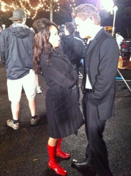 Sur le Tournage de la Saison 5 de The Vampire Diaries.