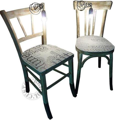 Fausses jumelles Chaises chevets-détourés