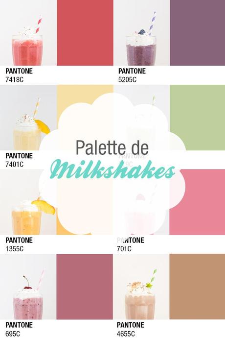 La palette Pantone de Milkshake