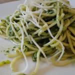 spaghettis courgettes persil
