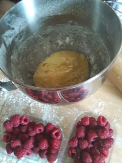 le petit dessert du week end : tarte express aux framboises