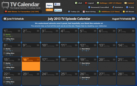 Suivre vos séries TV sur votre calendrier Google ou via Cliffhanger