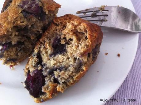 Aujourd'hui, j'ai testé –des muffins cerise-banane-avoine et un thé glacé image