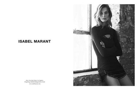 Daria Werbowy pour la nouvelle campagne Isabel Marant...
