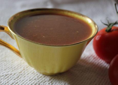 Soupe de tomates au balsamique