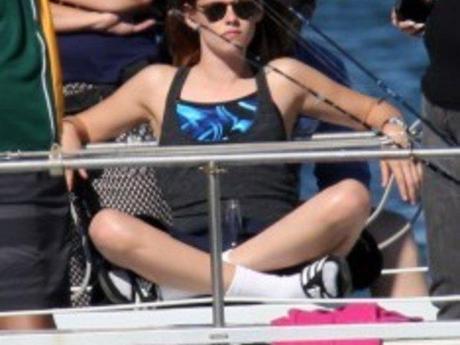 Kristen durant le Tournage de Camp X-Ray Kristen durant le Tournage de Camp X-Ray