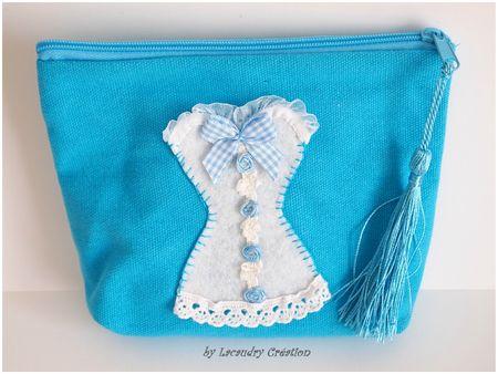 1 trousse 2 trousses 3 trousses trousse a soufflet moyen modele, bleu et corset blanc lacaudry creation