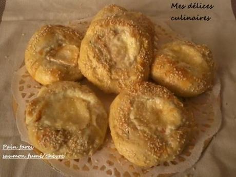 Mise à l'honneurs N°7 Pain farci saumon fumé/chèvre