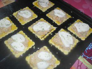 Petits Feuilletés au Thon /Pomme de terre /Mozzarella et aussi une Tarte au Thon /Tomate / Moutarde SAM_2654