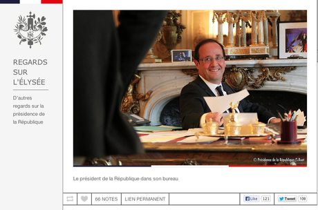 Capture d'écran du Tumblr de l'Elysée Capture d'écran du Tumblr de l'Elysée
