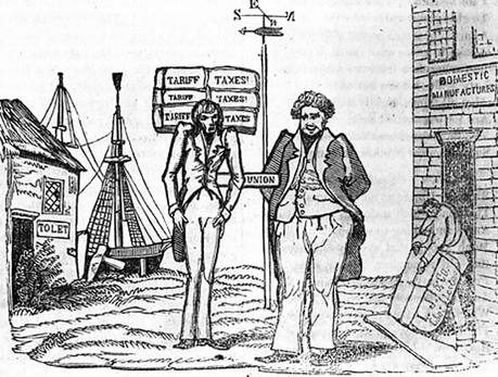 Les barrières douanières, cause principale de la guerre de Sécession