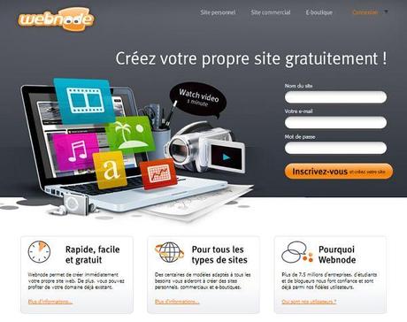 Webnode page daccueil opt #entrepreneur, créez facilement votre site web