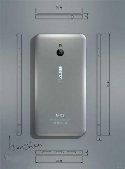 Le Meizu MX3 dévoilé ? android-meizu-mx3-back-dos-2