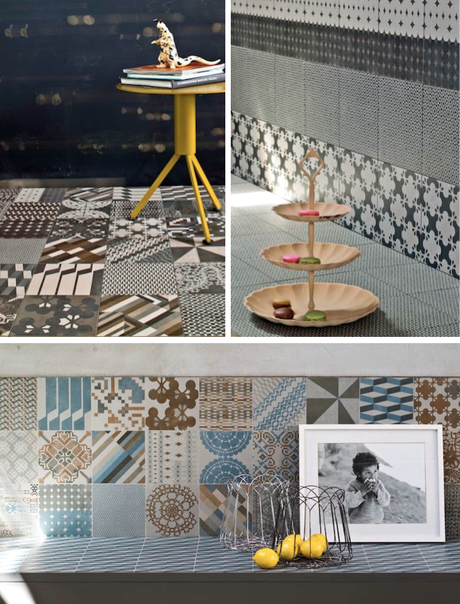 Azujej teintes sombres Patricia Urquiola Via Nat et nature Les azulejos revisités par Patricia Urquiola