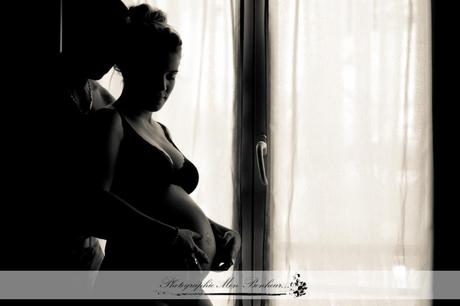 Photographe de maternité à Alfortville 94 – Séance grossesse à domicile & Portrait de couple en extérieur – Candice