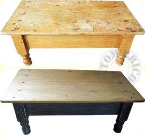 Migration estivale Table basse pieds moulurés - AV-AP